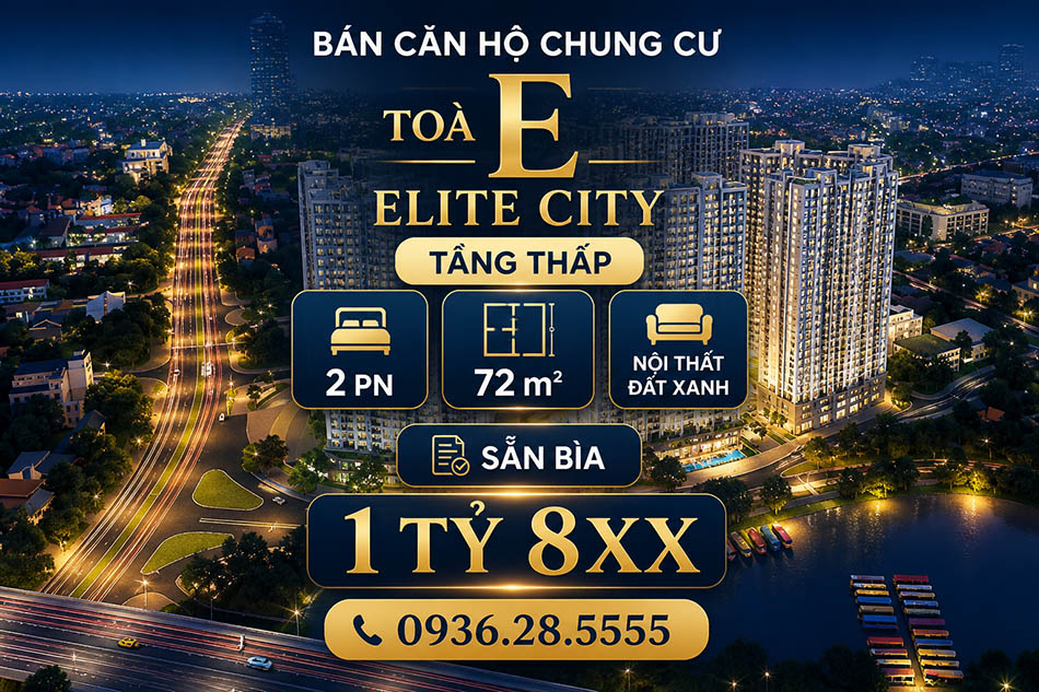 Bán gấp căn 2PN tòa E tầng thấp Tecco Thịnh Đán giá hợp lý CCB173