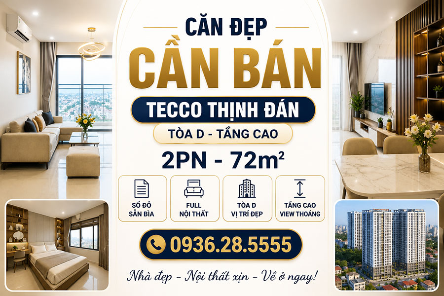Bán căn hộ chung cư Tecco đán tầng cao - CCB007